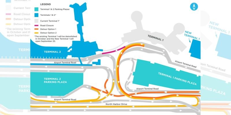 layout of terminal 1 at SAN Airport